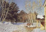 Isaac Levitan March oil painting artist